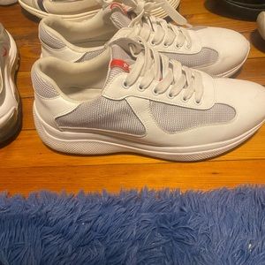 White,and grey prada”s